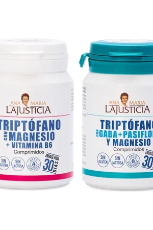 Best Seller Tryptophan with magnesium and Tryptophan with GABA pack 60 + 60 tablets Ana Maria Lajusticia®