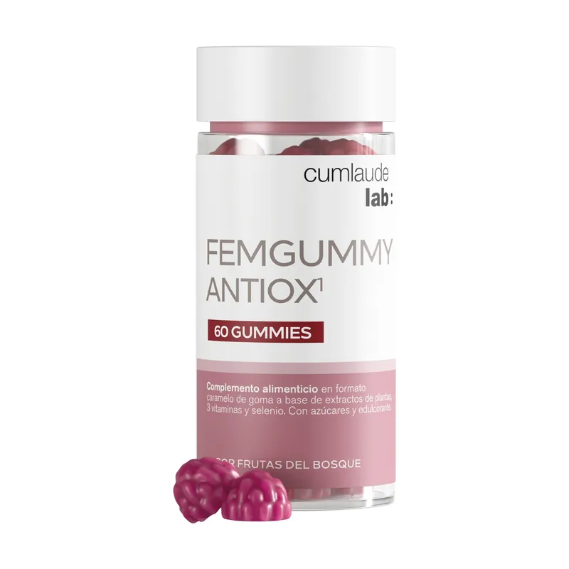 High Quality Femgummy antiox (skin antioxidant) 60 Jelly beans of 2.5g Cumlaude Lab