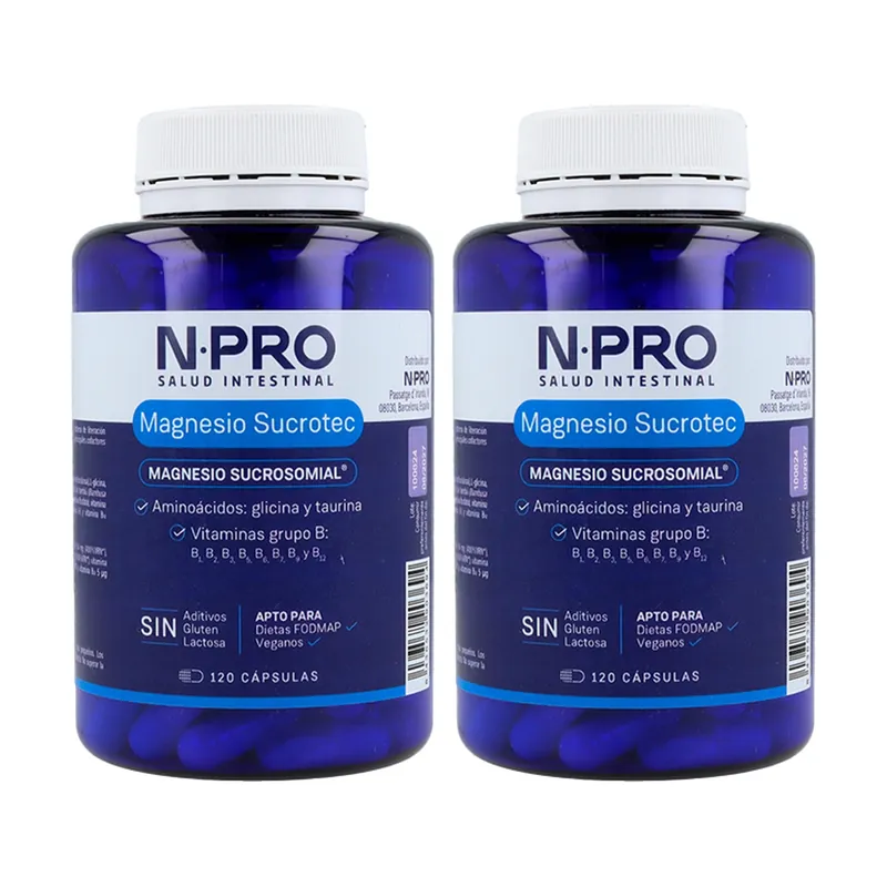 Grab Now Sucrotec magnesium pack 2 units of 120 capsules NPro