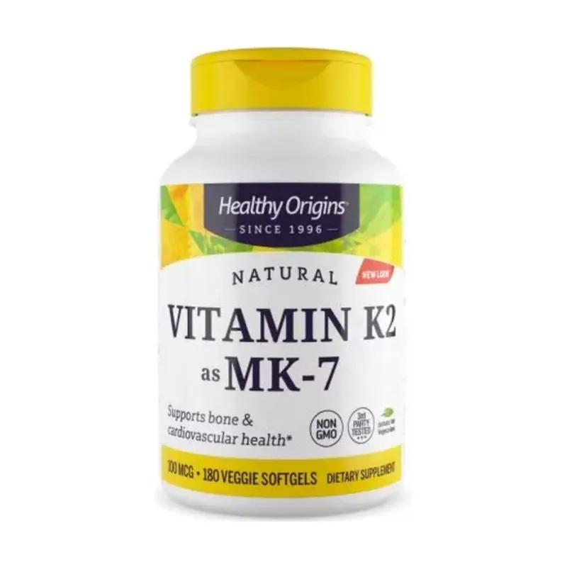 Mega Sale Natural vitamin k2 as mk-7 180 capsules of 100μg Healthy Origins