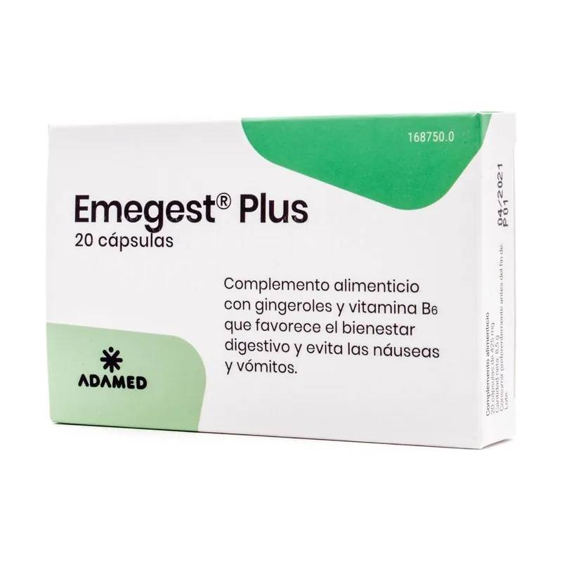 Emegest plus digestive system 20 capsules Adamed Sale