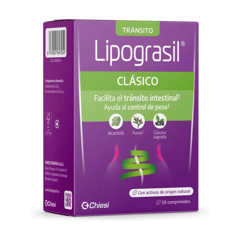 High Quality Lipograsil double effect classic intestinal transit 50 tablets Lipograsil