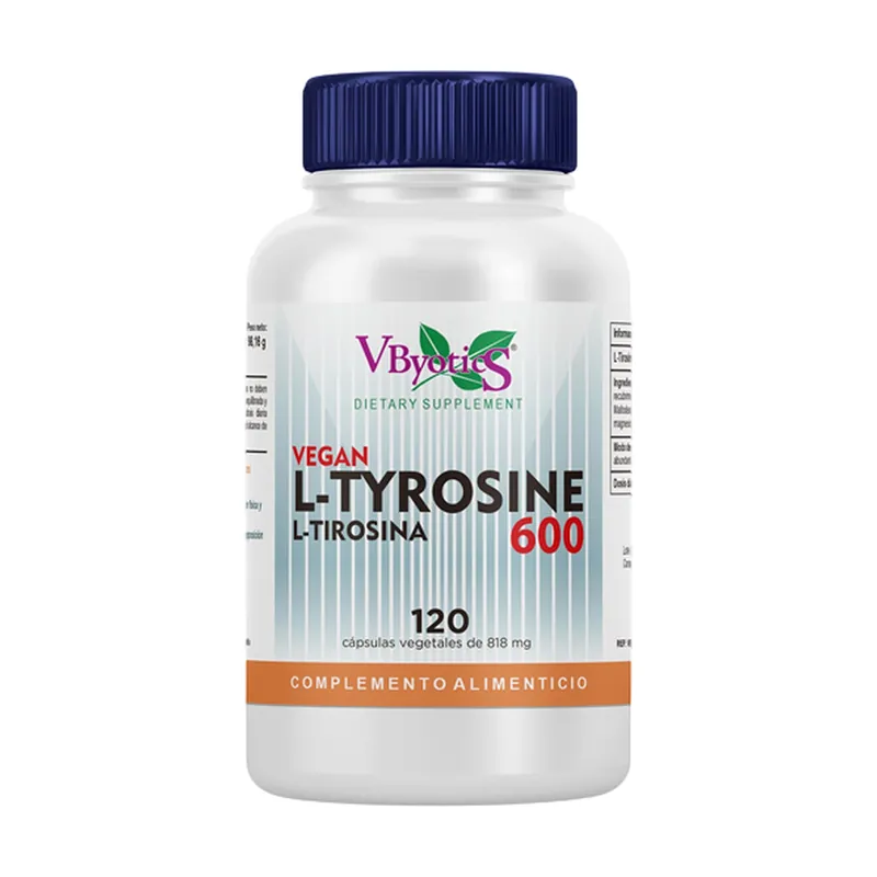 L tyrosine 600 120 capsules Vbyotics Order Now