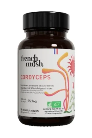 Cordyceps extract 56 capsules of 400mg French Mush Express Delivery
