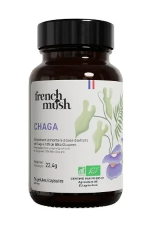 Low Price Chaga extract 56 capsules of 400mg French Mush