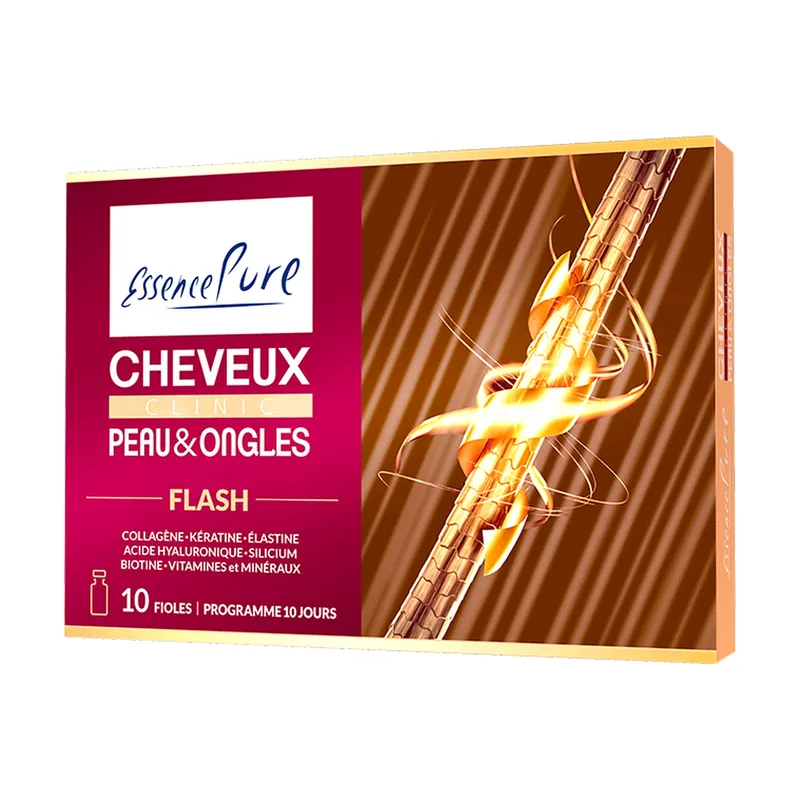 Hair, skin and nails - flash 10 vials of 10ml Apinature Next Day Delivery