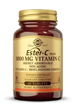 Ester c plus 1000 mg vitamin c 60 tablets Solgar Holiday Sale
