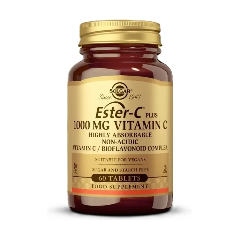 Ester c plus 1000 mg vitamin c 60 tablets Solgar Holiday Sale