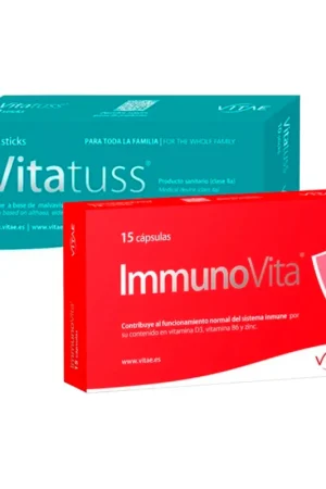 Discount Vitatuss® + immunovita® pack 10 sticks + 15 capsules Vitae