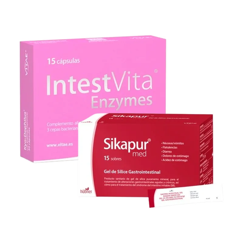 Fast Shipping Sikapur® gastro + intestvita® enzymes pack 15 sachets + 15 capsules Vitae