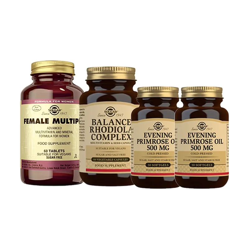 Deal Women‘s wellness pack 60+60+30+30 capsules Solgar