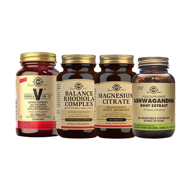 Emotional well-being pack 60+60+60+60 capsules Solgar Order Now