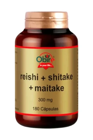 Reishi + shitake + maitake 300 mg 180 capsules Obire Popular
