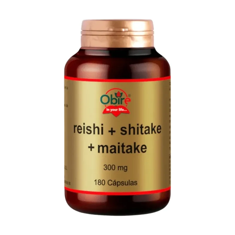 Reishi + shitake + maitake 300 mg 180 capsules Obire Popular