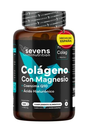 Final Sale Pure marine collagen with magnesium and hyaluronic acid + vitamins a, c, d3, b12 and zinc 120 tablets Sevens Nutrition