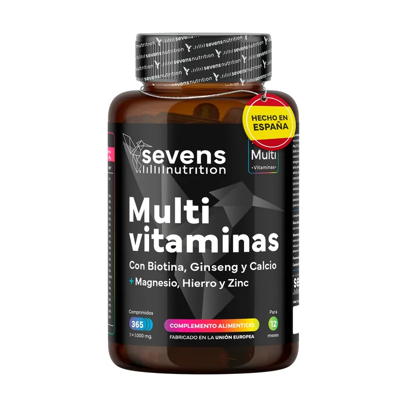 Best Price Multivitamins and minerals with ginseng, biotin, iron, magnesium, and zinc 365 tablets Sevens Nutrition