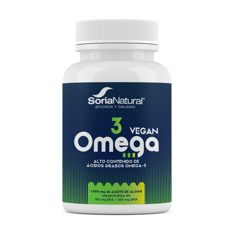 Vegan omega-3 60 softgels of 724.5mg Soria Natural Cheap