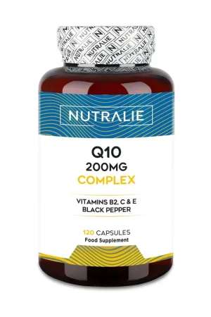 Buy Online Q10 complex 250mg with vitamin c e and b2 120 capsules of 250mg Nutralie