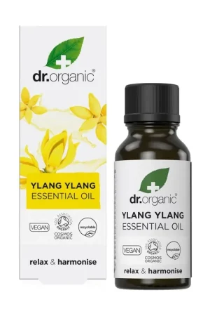 Exclusive Offer Organic and 100% pure ylang ylang essential oil 10 ml of oil Dr. Organic