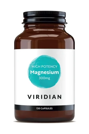 Authentic High potency magnesium 300mg 120 capsules Viridian