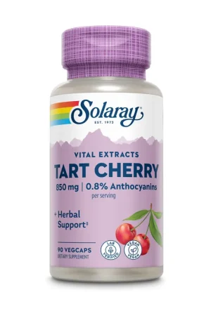 Tart cherry (sour cherry fruit extract) 90 capsules Solaray Fast Shipping