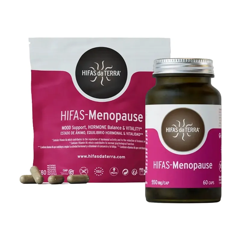 Hifas-menopause pack menopause and perimenopause 120 capsules of 550mg Hifas da Terra Limited Offer