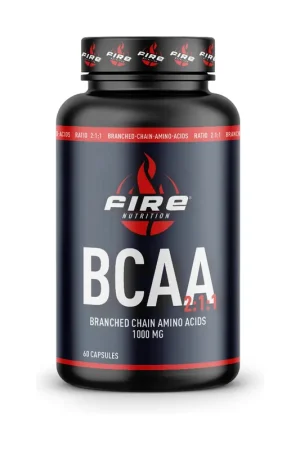 Weekend Sale Bcaa ratio 2 1 1 1000 mg 60 capsules Fire