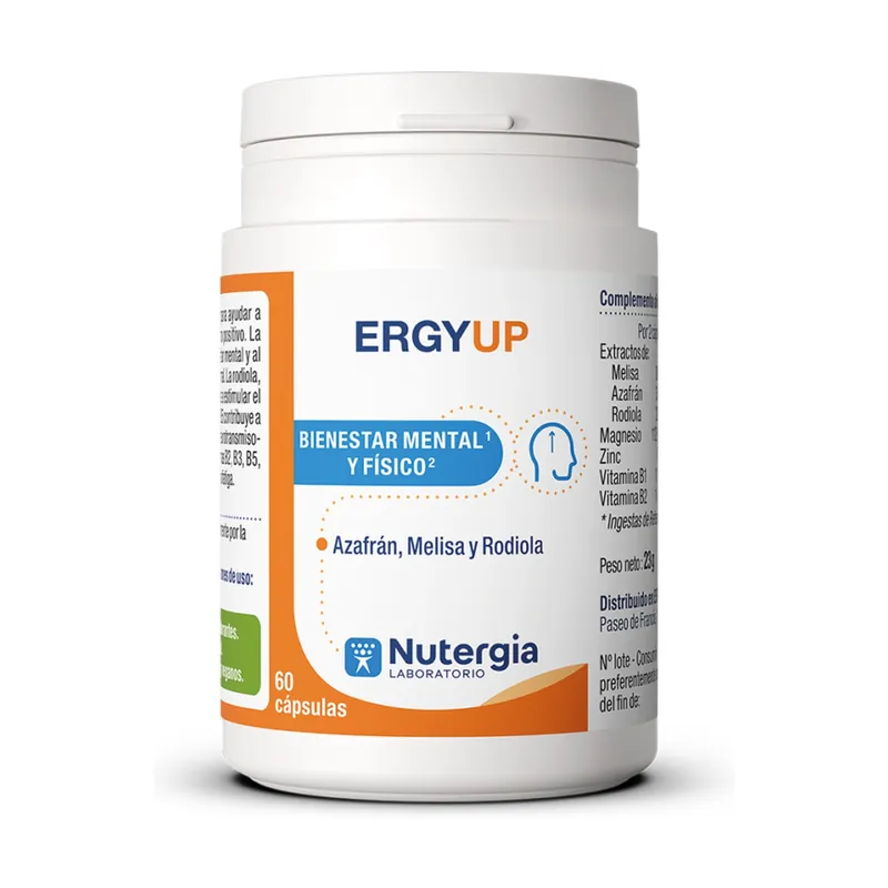 Ergyup (mental and physical wellbeing) 60 capsules Nutergia Buy Online