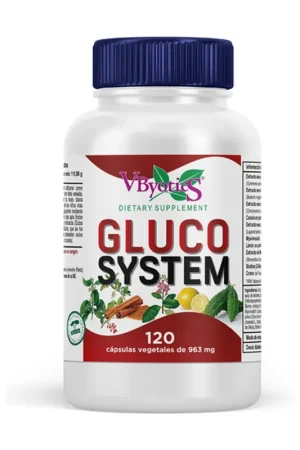 Big Sale Gluco system glucose control 120 vegetable capsules Vbyotics