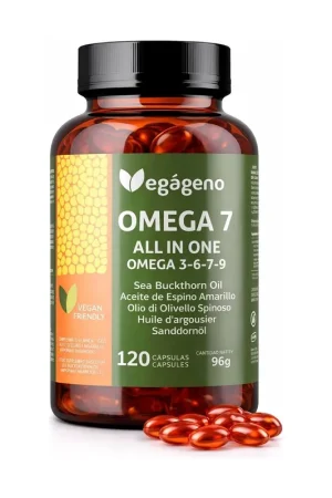 Fan Favorite Omega 7 all in one omega 3 6 7 9 and vitamin e 120 capsules Vegageno