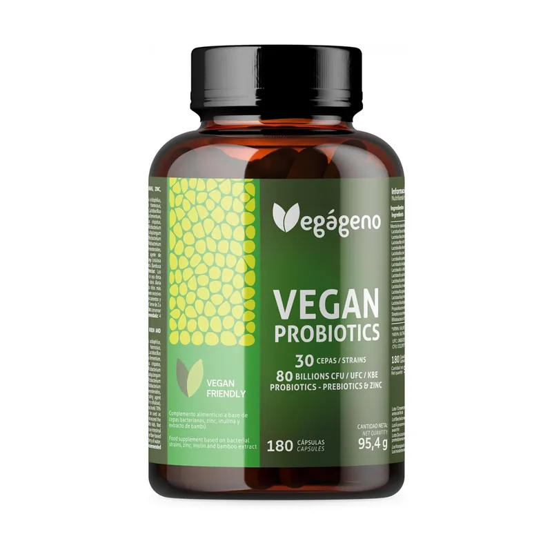 Vegan probiotics 180 capsules Vegageno Fast Shipping