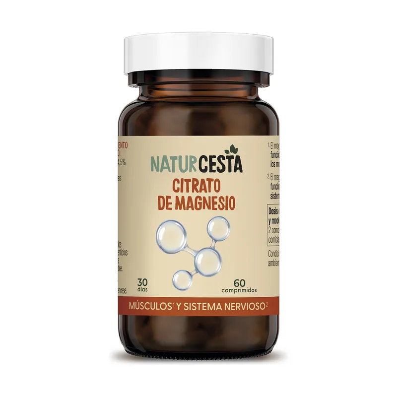 Special Discount Magnesium citrate muscles and nervous system 60 tablets Naturcesta