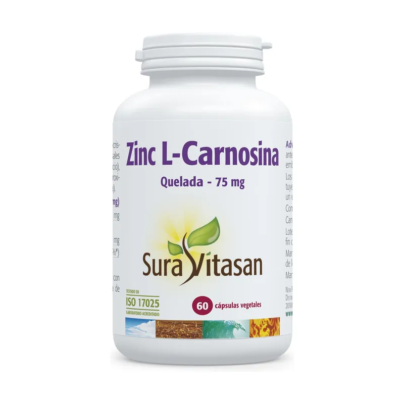 Zinc L-carnosine (gastric protector) 60 vegetable capsules Sura Vitasan Special Discount